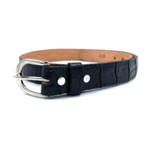 Cinto lagarto negro